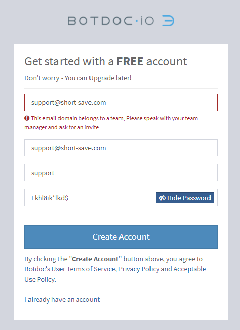 Block your Company Domain