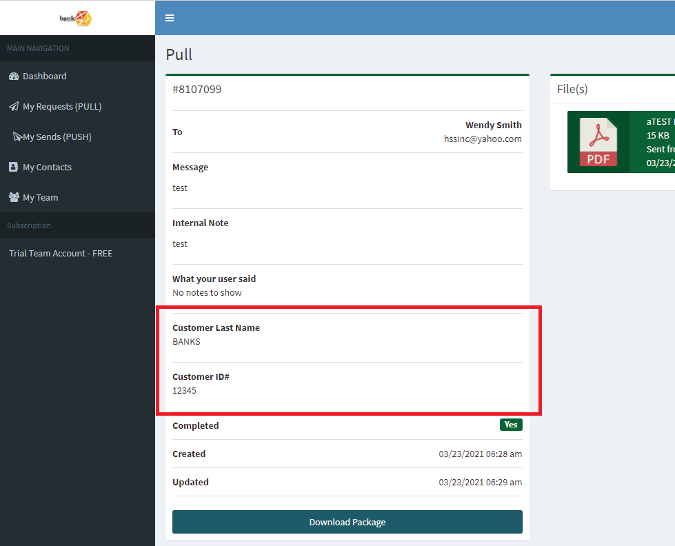 Custom Fields on Dashboard