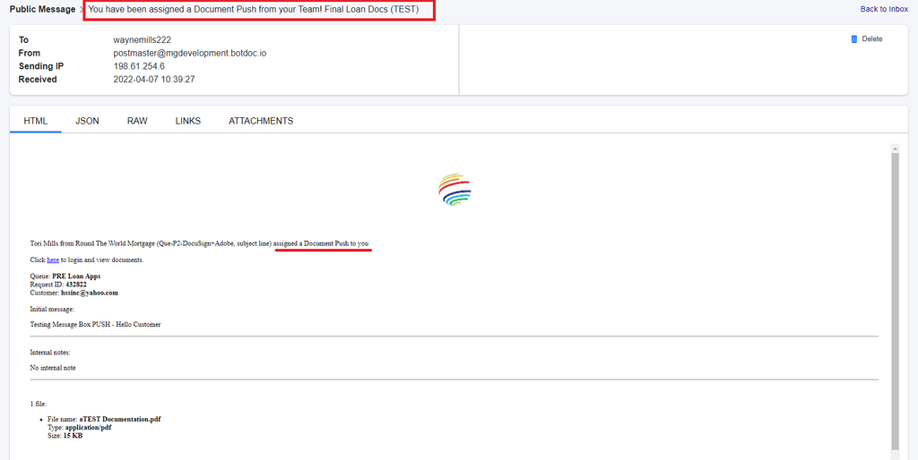 How to VIEW PUSH requests inside a Queue - "Assign another User"