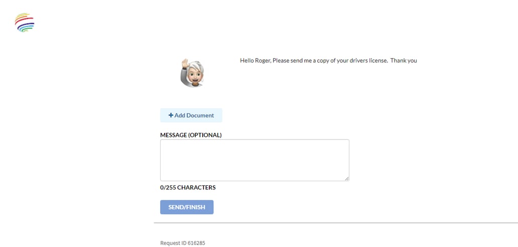 How to add and customize a message to a recipient