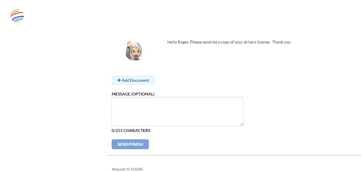 How to add and customize a message to a recipient