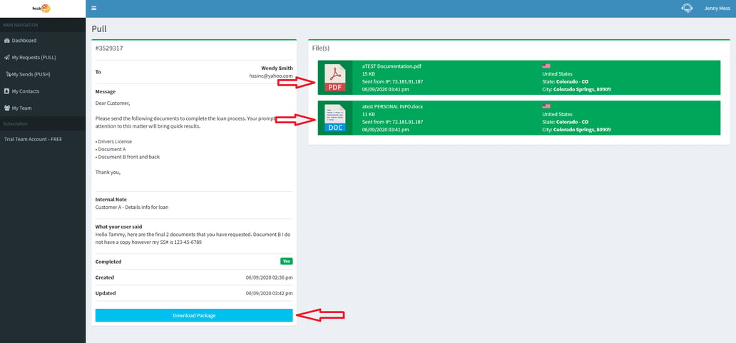 How to download documents
