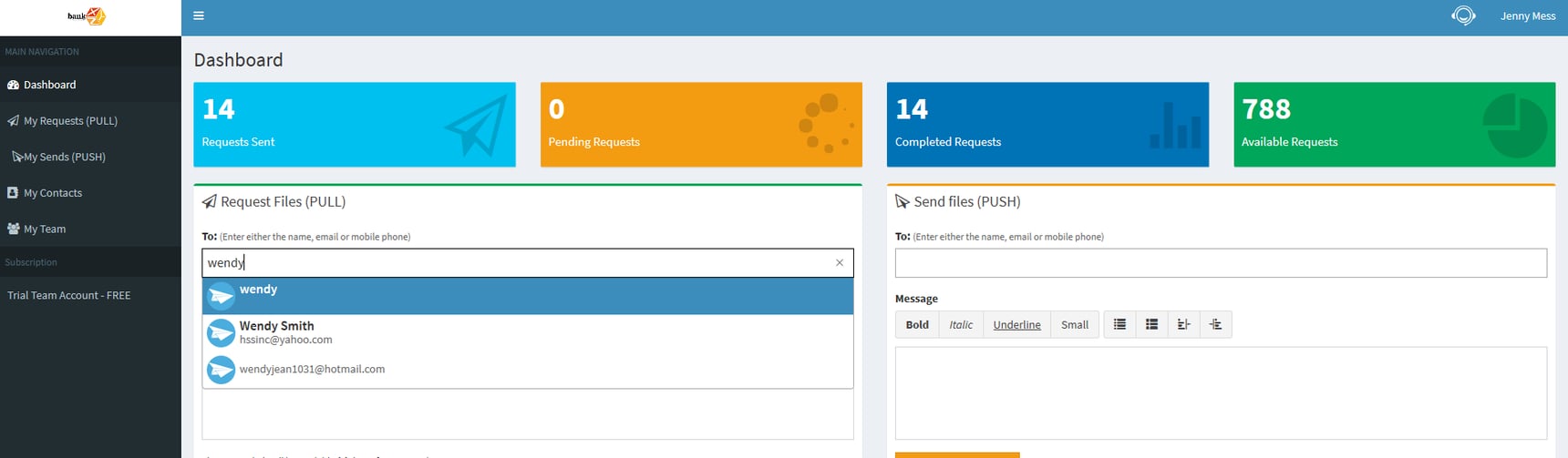 How to send a PULL request