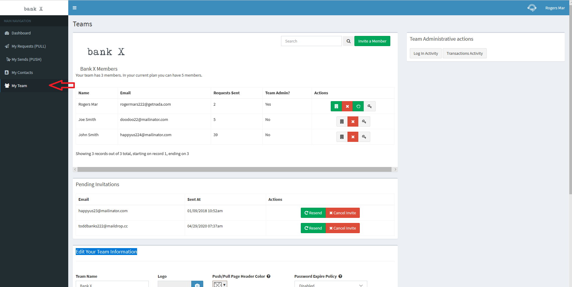 How to change the background color behind the Logo and request pages