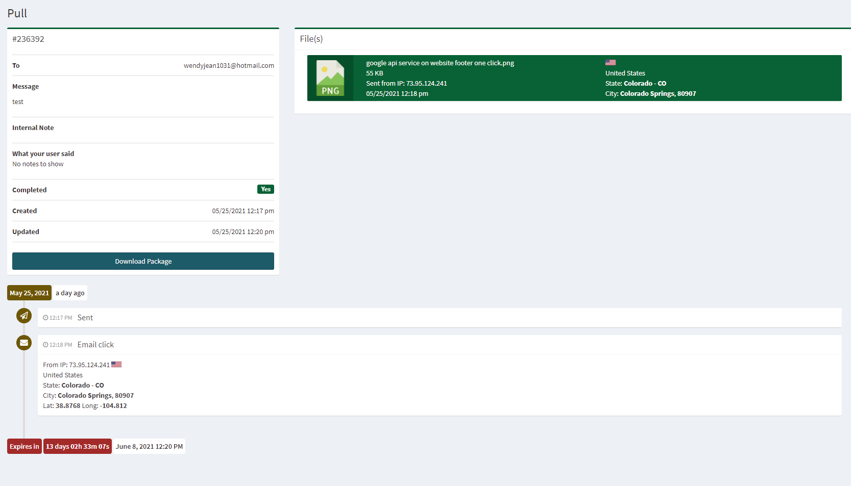 Last 10 files received - Shortcut to view or download recently received ...