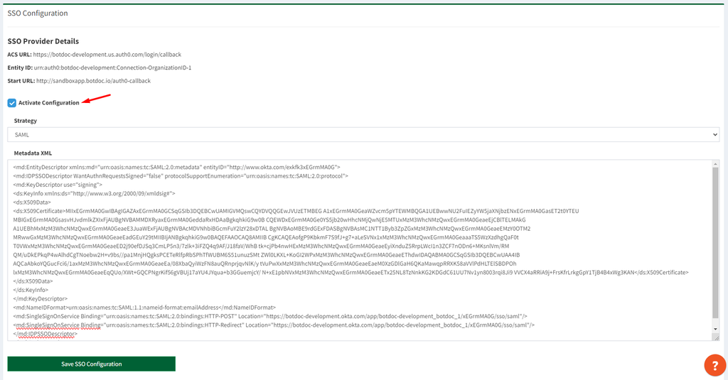 Retrieving SAML XML Metadata from Okta