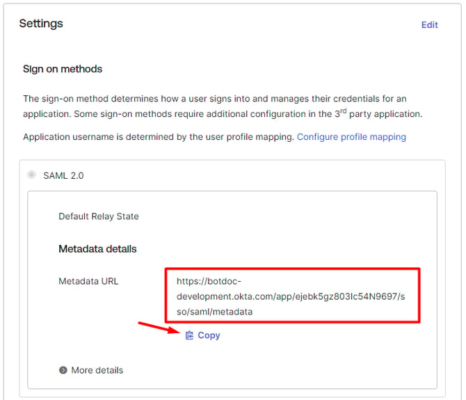 Metadata from Okta (8)